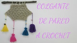 COLGANTE DE PARED A CROCHET CON RAÌZ DE ÀRBOL [upl. by Aiza]