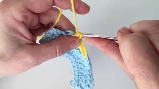 Crochet  How to Join Yarn Change Yarn in the Middle of a Row [upl. by Fridlund]