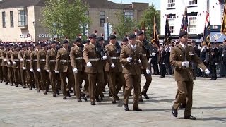 2nd Fusiliers Parade Before Battalion Merge 060614 [upl. by Braynard183]