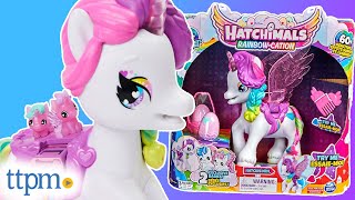 Hatchimals RainbowCation Hatchicorn from Spin Master Review [upl. by Jourdain610]