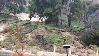 Incredible landslide caught on camera in Marybank Nelson New Zealand [upl. by Vivle602]