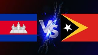 AFF U19 LIVE 2024  Timor Leste vs Cambodia U19  កម្ពុជា Vs ទីម័រខាងកើត [upl. by Laroy]