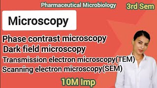 MICROSCOPY  PHARMACEUTICAL MICROBIOLOGY  3RD SEMESTER nitaragautam [upl. by Hallerson501]