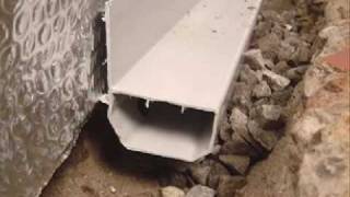 Basement Waterproofing  WaterGuard Perimeter Drainage Channel [upl. by Erdda]