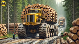 Biggest Heavy Equipment Machine  Modern Machinery In Logging 038 [upl. by Aicelef]