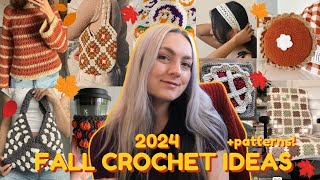 FALL CROCHET IDEAS 2024  PATTERNS [upl. by Debo]