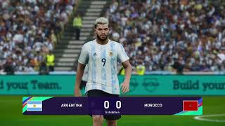 PES 2021 Gameplay  Argentina vs Morocco  2024 [upl. by Aisad943]