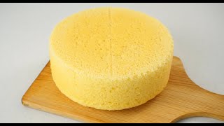 No Oven SPONGE CAKE With 3 Ingredients Soft And Fluffy [upl. by Korie]