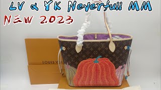 LOUIS VUITTON x Yayoi kusama YK Neverfull MM UNBOXINGLV NEW RELEASE 2023 [upl. by Trebuh]