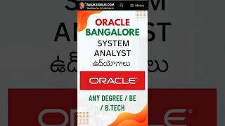 Oracle Hiring 2024  System Analyst Support  ITJOBS 2024jobs itjobs2024 oraclejobs viralshorts [upl. by Jim613]