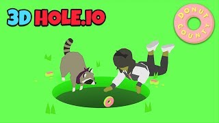 HOLES EVOLUTION  Donut County All Levels HOLEIO in 3D NEW IO GAME [upl. by Nnorahs150]