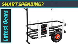 VEVOR Beach Fishing Cart ULTIMATE Mobility amp Storage [upl. by Arobed]