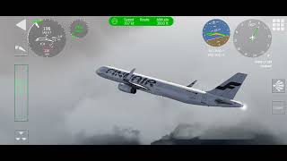 Hammerfest to SvalbardFinnair A321low visibility [upl. by Ahset]