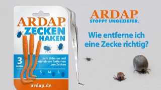 ARDAP  Zecken richtig entfernen [upl. by Suiram783]