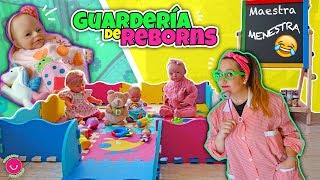 Guardería para bebés REBORN con la Maestra MENESTRA  Lindea Ben Anuk Neala y Darwin [upl. by Yadsendew]