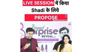 Navneet Sar Ne live class mein kiya mam ko propose❣️❣️🎉🎉🎈🌹💯teaching lovestatus proposestatus [upl. by Ahseiat]