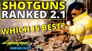 All Shotguns Ranked Worst to Best in Cyberpunk 2077 21 [upl. by Boeke]