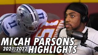 Micah Parsons 20212022 Highlights REACTION [upl. by Atteynod]