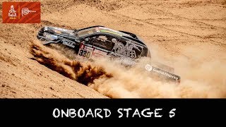 ONBOARD STAGE 5  Benediktas Vanagas  Dakar 2019 [upl. by Neelie]