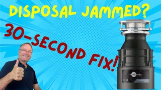 How to EASILY FIX a JAMMED Garbage Disposal  Fix It Yourself [upl. by Aneerahs390]