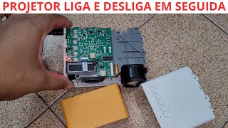 projetor liga e desliga em seguida mini projetor portátil yg300 [upl. by Lleira]