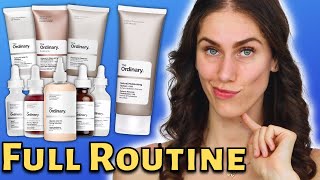 UNDER 100 THE ORDINARY AM  PM SKINCARE ROUTINE [upl. by Oal283]