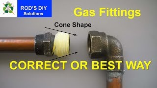 The Best Way to Wrap PTFE Tape On Gas Fittings  The correct way [upl. by Moretta477]