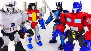 Transformers Hero Mashers Autobot vs Decepticon Optimus Prime Megatron  DuDuPopTOY [upl. by Bevash197]