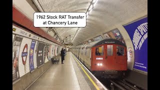 HD London Underground 1962 Stock RAT 14061407 transfer at Chancery Lane 17032023 [upl. by Asert]