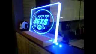 Edge Lighting Clear Plexi w vinyl logo [upl. by Tiebold]