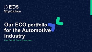 Our ECO portfolio for the Automotive industry  EMEA webinar [upl. by Hayn664]