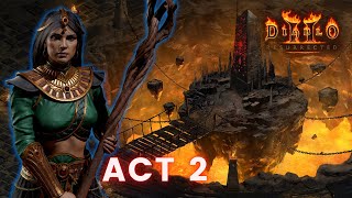 DIABLO 2 RESURRECTED Gameplay Walkthrough Act 2 Sorceress  No Commentary [upl. by Okkin941]