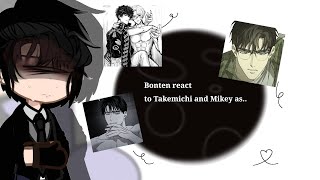 Bonten react to Takemichi amp Mikey as  Under the green light  Au PT1 Gacha reaction Bl [upl. by Lenahtan950]