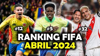 Le sirvió a PERÚ los amistosos🔥COLOMBIA vuela🔝Por qué MÉXICO supera a URUGUAYRANKING FIFA 2024 [upl. by Conchita]