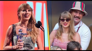 Taylor Swift MAKES HISTORY at VMAs Thanks Travis Kelce During Speech [upl. by Weight925]