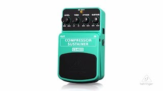 CS400  CompressorSustainer Pedal [upl. by Einial271]