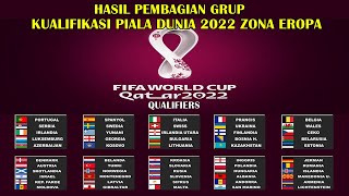 Hasil Pembagian Grup Kualifikasi Piala Dunia 2022 Zona Eropa  FIFA World Cup 2022 Qualifiers Europa [upl. by Blount]