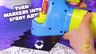 Crayola Mini Marker Sprayer  Crayola Product Demo [upl. by Iatnohs]