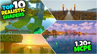 🔥 TOP 10 ULTRA REALISTIC SHADERS FOR MCPE 120  MEDIAFIRE LINK 🌟 [upl. by Eanaj]