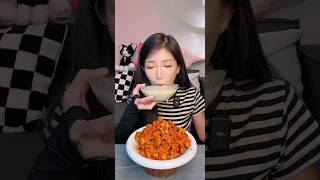 Porridge and dried radish is really delicious and spicy mukbang asmreating shorts [upl. by Faro]