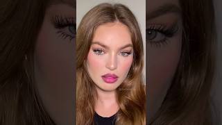 Best Pink Lipstick and Glossy Eyes  Pop of pink lipstick [upl. by Bobine]