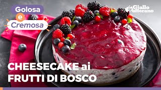 CHEESECAKE AI FRUTTI DI BOSCO – GOLOSISSIMA FACILE e SENZA COTTURA 😍🫐 🍰 [upl. by Starobin]