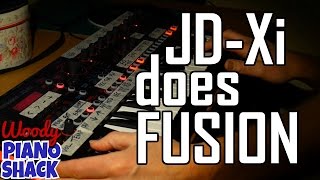 Roland JDXi synthesizer does fusion  Jeff Lorber Rain Dance jam [upl. by Eilla694]