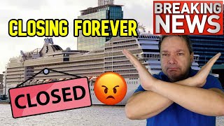 BREAKING CRUISE NEWS  MAJOR CRUISE PORT CLOSING [upl. by Nedmac]