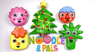 Childrens Christmas Songs  noodles and friends plaster clay crack 누들amp팔스 크리스마스 석고점토부수기ASMR [upl. by Kubetz]