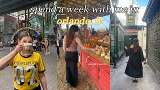 a week in orlandofl 🎢✨  universal parks book shopping fall festival  more [upl. by Aklim]