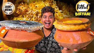 Hyderabad Biryani in ClayPOT Potful  Irfans View [upl. by Danialah603]