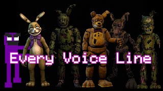 Every William Afton voice line in FNAF [upl. by Davies]