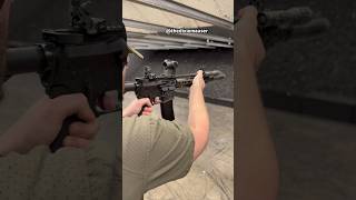 Suppressed 115” SBR AR15 full auto post sample MG [upl. by Ellienad751]