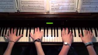 Clocks  Piano Duet [upl. by Fadden]